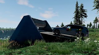 Car VS Large Roller #5 BeamNG drive #beamngdrive