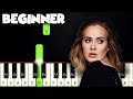 Hello - Adele | BEGINNER PIANO TUTORIAL + SHEET MUSIC by Betacustic
