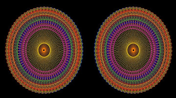 3D Mandala-A Symmetrical Morph With Rotation, Patterns 23-24-23