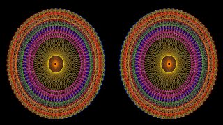 3D Mandala-A Symmetrical Morph With Rotation, Patterns 23-24-23