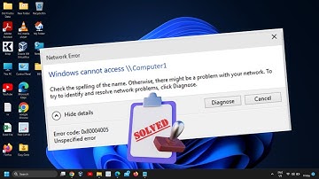 Fix Network Error "Windows Cannot Access" in Windows 11/10