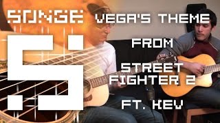 Video thumbnail of "Vega's Theme - Street Fighter 2 (guitar duet feat. Kev) 【Songe】"