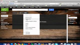 Rename or Edit a Group Label; Deleting a Group Label; Add a Contact to a Group; & Search Contacts