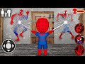 Playing as spiderbaby  spiderman family in granny house