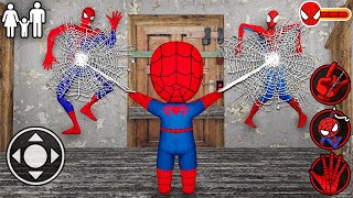 Playing as SpiderBaby - SpiderMan Family in Granny House