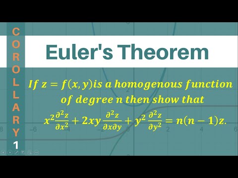 Euler's Theorem |Corollary