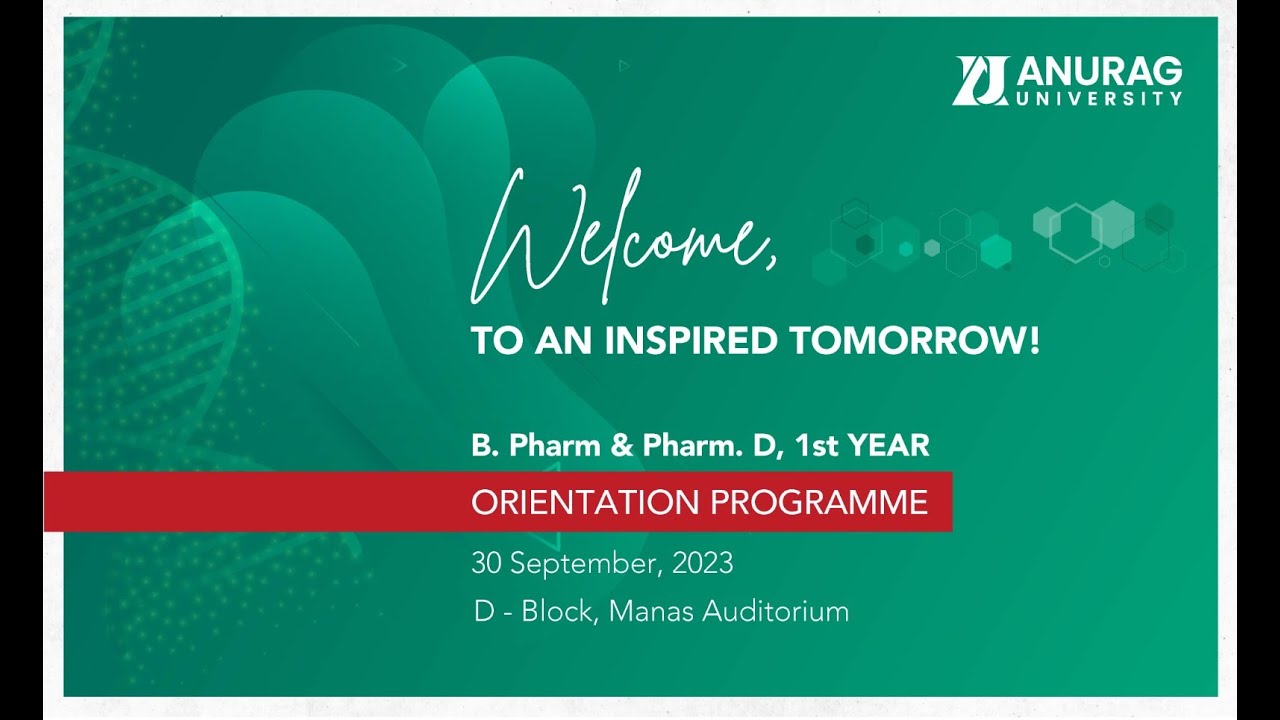 B.Pharm & Pharm.D Orientation Programme -2023