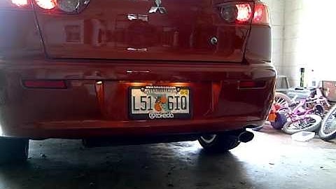 Mitsubishi Lancer GTS 2.4l with stock exhaust, aftermarket intake. (Before) Exhaust