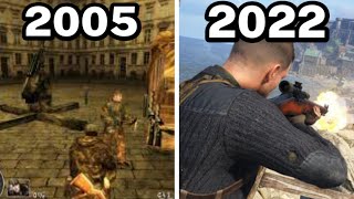 Graphical Evolution of Sniper Elite (2005-2022)