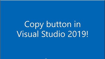 Visual Studio Part 1  - Copy Text Button