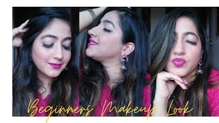 Beginners Makeup look || Easy and affordable || Jhumkagalradhika