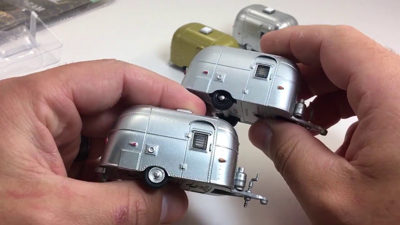 Greenlight Hobby Exclusive Airstream Bambi Camper - YouTube