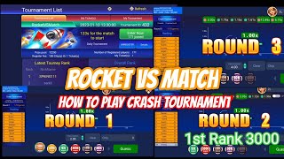 How To Play Crash Tournament, Live Gameplay Video, Rocket Vs Match screenshot 1