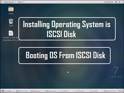 How to Install and Boot OS from iscsi target disk in Centos 7, Redhat 7