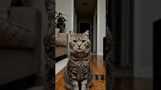 Cat starring at empty ceiling