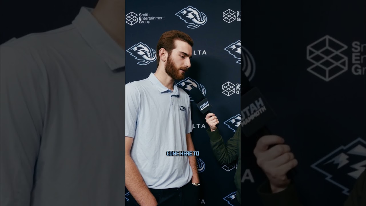 "I've heard great things." Cossa on the Utah Mammoth organization