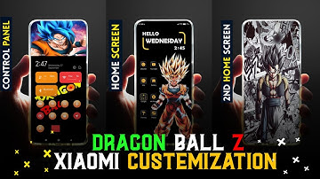 Dragon Ball Z MIUI Themes Customize For Xiaomi/Redmi/Poco Devices | Home Screen Setup | Techofalam