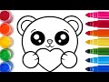 Drawing toys for children/Рисуем игрушки для детей/Bolalar uchun ayiqcha rasmini chizish