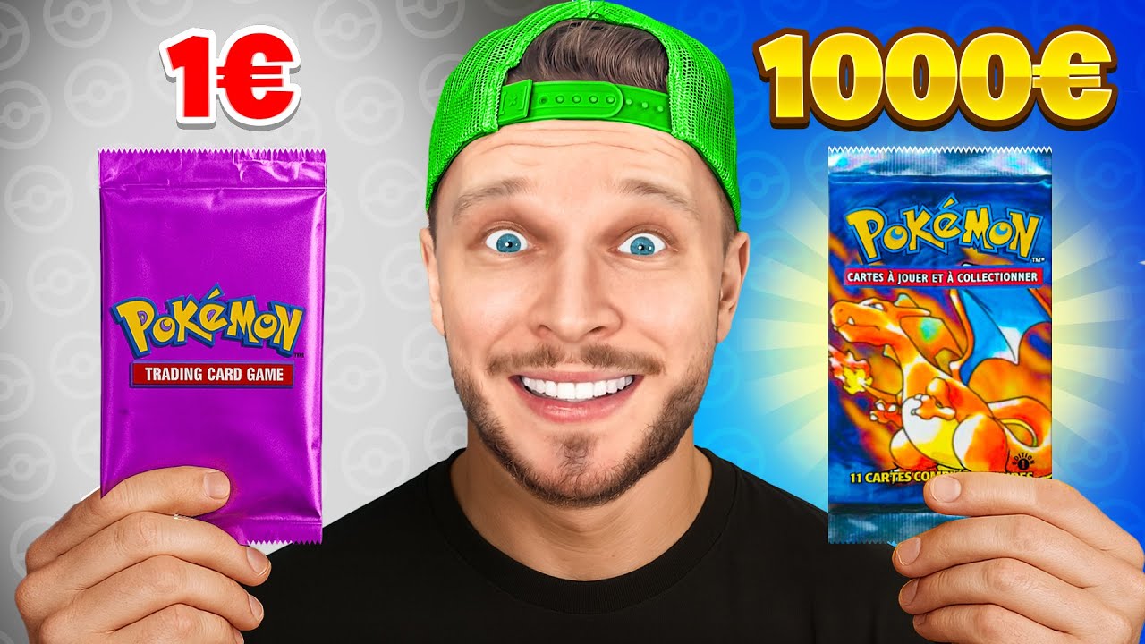 Booster Pokémon à 1€ vs 1000€ !