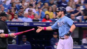 CLE@TB: Joyce drives in Zobrist with a hard single