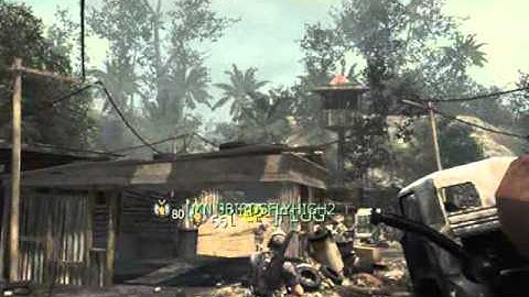 MW3 Random Throwing Knife Search and Destroy First Blood on Village