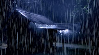 ลาก่อนการนอนไม่หลับพร้อมกับฝนตกหนักและฟ้าร้องคำรามบนหลังคาดีบุกเก่าๆ ในป่าหมอกหมอกในตอนกลางคืน#7