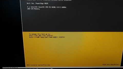 How to set ip static and connect via web vmware 6.7