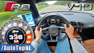 2021 AUDI R8 V10 *336KMH* on AUTOBAHN [NO SPEED LIMIT] by AutoTopNL