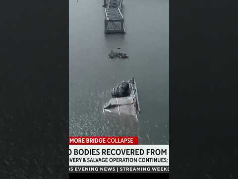 Divers recover 2 bodies from Baltimore bridge collapse site #shorts.