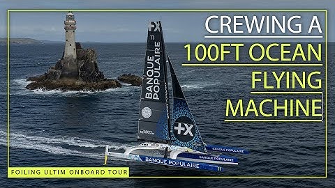 Onboard tour of foiling Ultime Banque Populaire XI with 2025 Rolex Fastnet Race crew Sam Goodchild