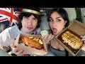 Trying British Food With Tara!