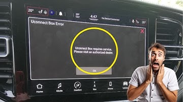 “Uconnect box requires service” warning in Chrysler, Jeep, and Dodge cars