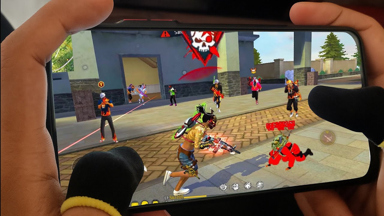 IPHONE 11⚡️HANDCAME SOLO VS SQUAD FREE FIRE GAMEPLAY🔥