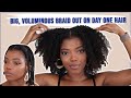 How To Get a Big, Voluminous Braid Out On Day ONE Hair | SoDazzling
