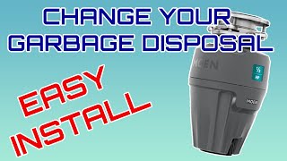 How to EASILY Install a NEW GARBAGE DISPOSAL ----  MOEN EX50c 1/2 HP
