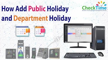 How to Add Public and Single Department Holiday Check Time Software #checktime