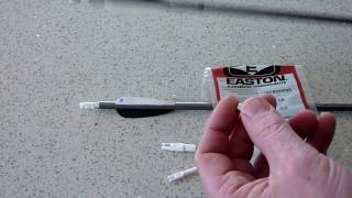 How to adapt an Easton XX75 2016 arrow to take an Easton G Nock Small