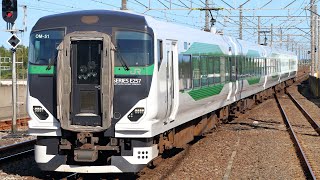 【貫通扉カメラ設置】E257系5500番台OM-51編成 臨時特急マリンアロー外房 外房線茂原駅 2022/7/30