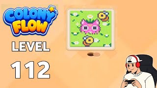 Colony Flow level 112 walkthrough gameplay 
