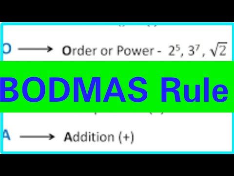 3. BODMAS Rule