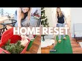 DECLUTTER, CLEAN & RESET MY HOME FOR 2022 | undecorate with me 2021 + organize with me