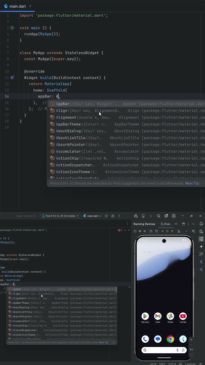 How to Add Text Appbar in Flutter Project - YouTube