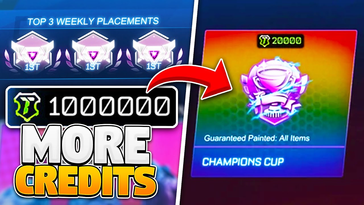 How To Get MORE Tournament Credits On Rocket League!