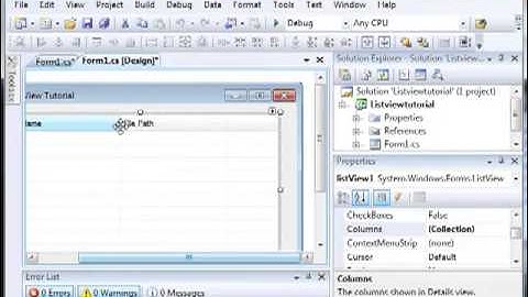 Using ListViews   Adding and Removing Items   C# Visual Studio 2008   YouTube