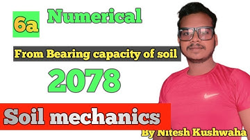 2078 numerical from bearing capacity of soil |calculate ultimate bearing capacity and net ultimate