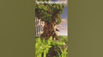 CUSTOM TREE Build, in Minecraft! - Minecraft #shorts