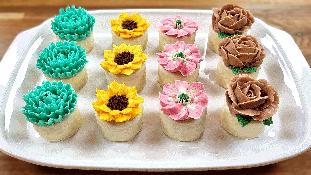 How to make Buttercream Flowers for Beginners | Easy Stable Buttercream Recipe