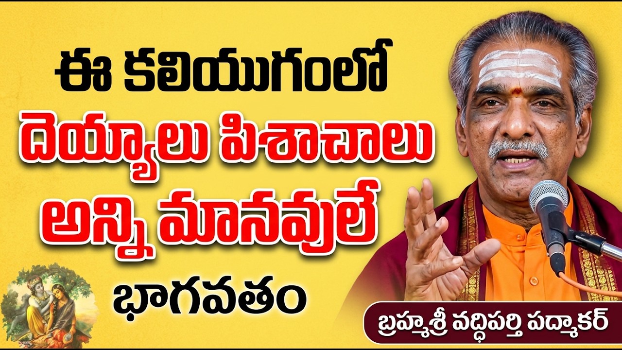 ఈ కలియుగంలో దెయ్యాలు పిశాచాలు అన్ని మానవులే | బ్రహ్మశ్రీ వర్తి పర్ది పద్మాకర్