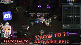 🤔❓ CABAL ONLINE | HOW TO ADD EPIC TO BIKE ❤️🍀