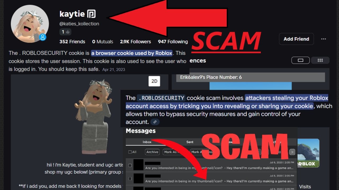 DONT FALL FOR ROBLOX SCAMS - YouTube